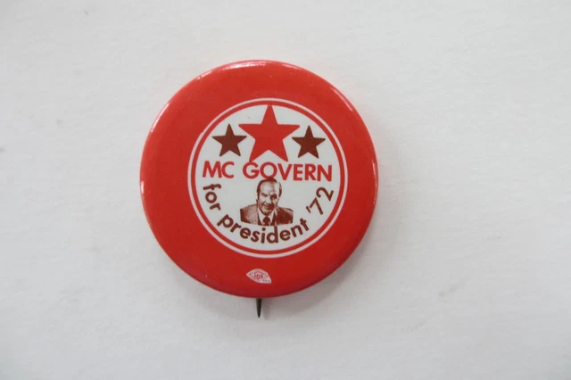 George McGovern 1972 Political Picture Button-McGovern For President '72