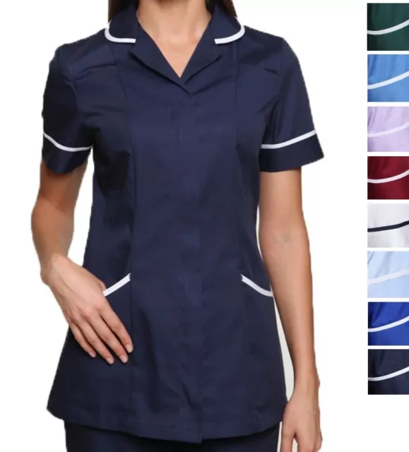 Nightingale Healthcare Tunic Nurses Doctors Massage Uniform Top Shirt Workwear