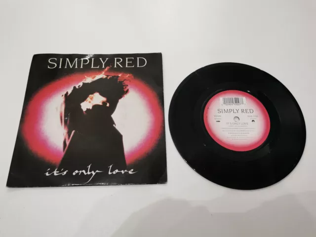 simply red its only love 7" vinyl record very good condition