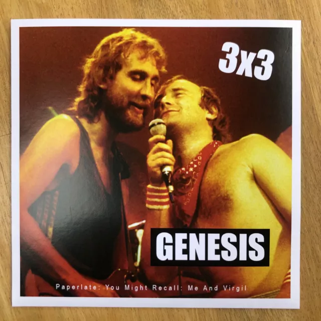 GENESIS 3 X 3  7" VINYL E.P Rock Prog 45 Single with Unique Sleeve Phil Collins