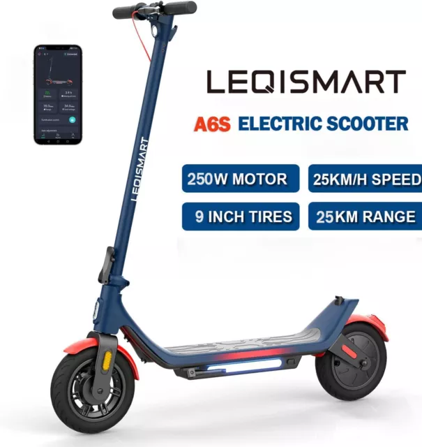 Leqismart Adult Electric Scooter 25Km Long Range Folding Fast Speed E-Scooter
