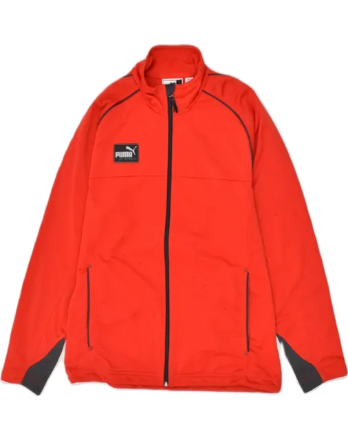 PUMA Mens Tracksuit Top Jacket Medium Red Polyester AP09