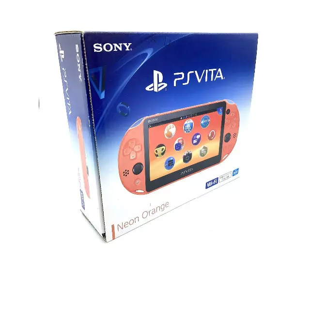 SONY PS Vita PCH-2000 ZA24 Neon Orange Console Wi-Fi model Japan Import NEW