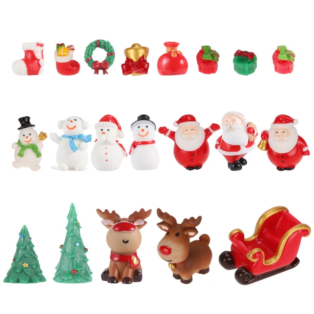 Santa Ornament Miniature Santa Claus Christmas Micro Landscape Desktop Elder