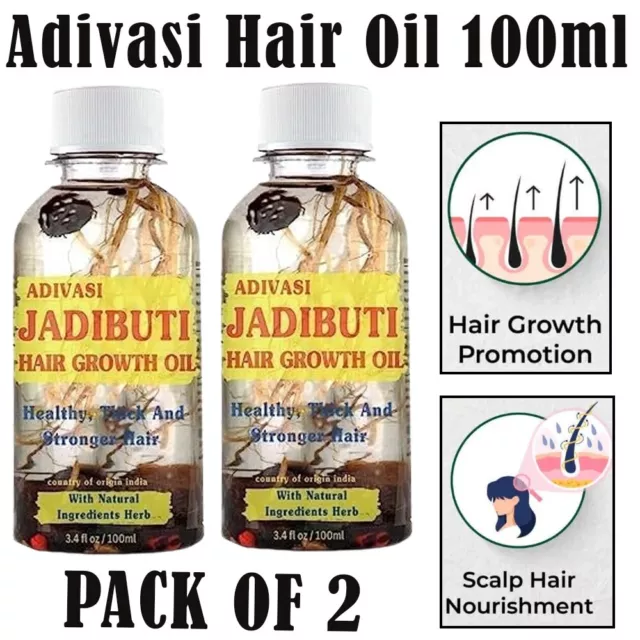 100% original Adivasi aceite herbal ayurvédico para el cabello 100 ml 108 tipos de hierbas puras