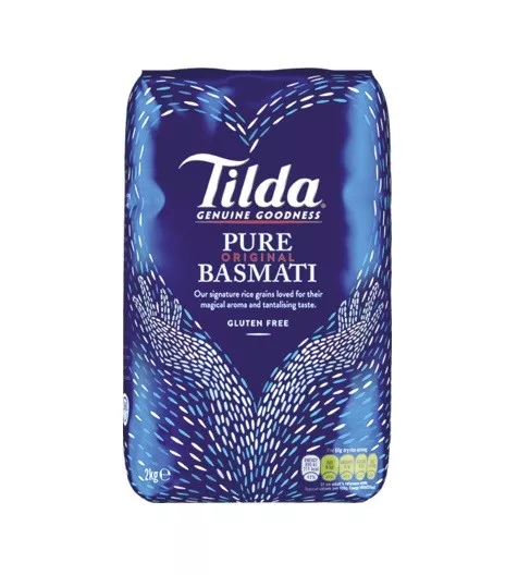 Original Pure Tilda Basmatireis 2Kg Reis Basmati Rice Indien Duft Himalaya India