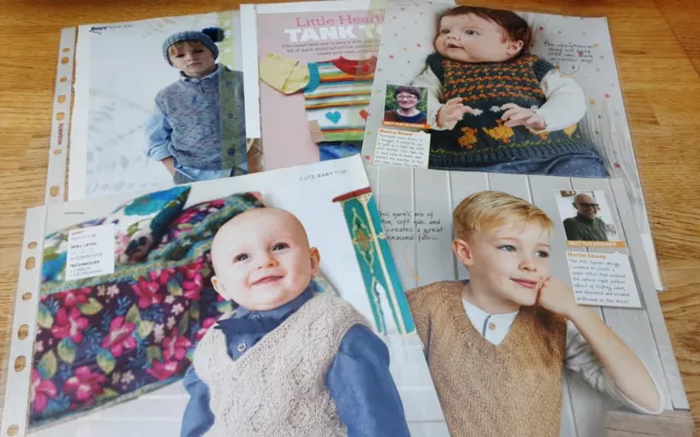 Knitting Pattern Bundle Babies Childrens Tank Tops Vests Sleeveless Jumpers