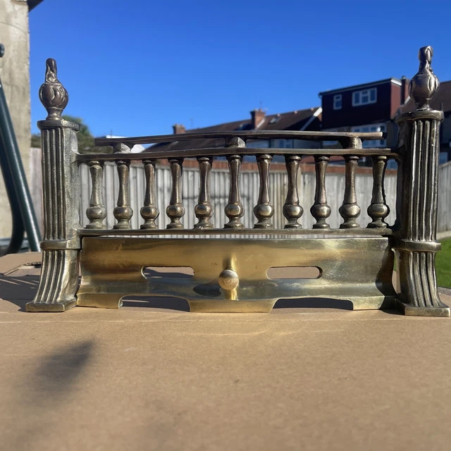 SOLID BRASS Fire Front grate set 16 inch No 7 £24.00 PicClick UK