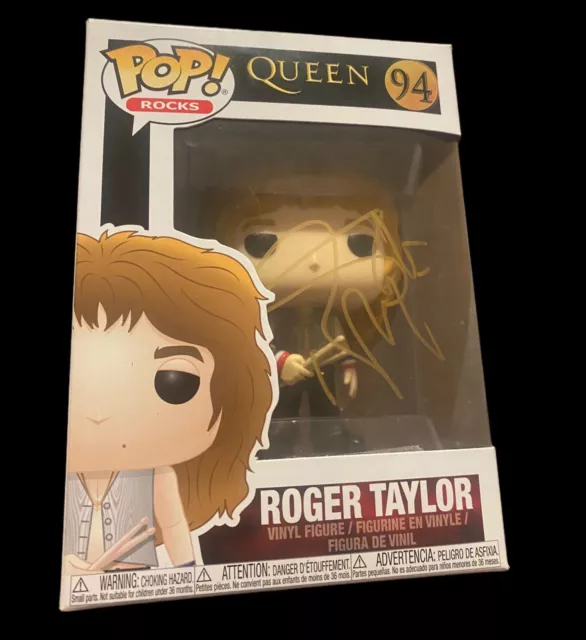 Roger Taylor “QUEEN” Hand Signed Funko Pop