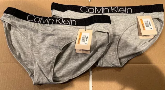 TWO (2) of Calvin Klein Women Comfort Cotton Bikini  QF6580-060 NEW with TAGS