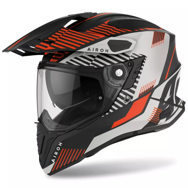 Airoh Commander Boost Orange Matt Dual Sports On-Off Road Adventure Helmet