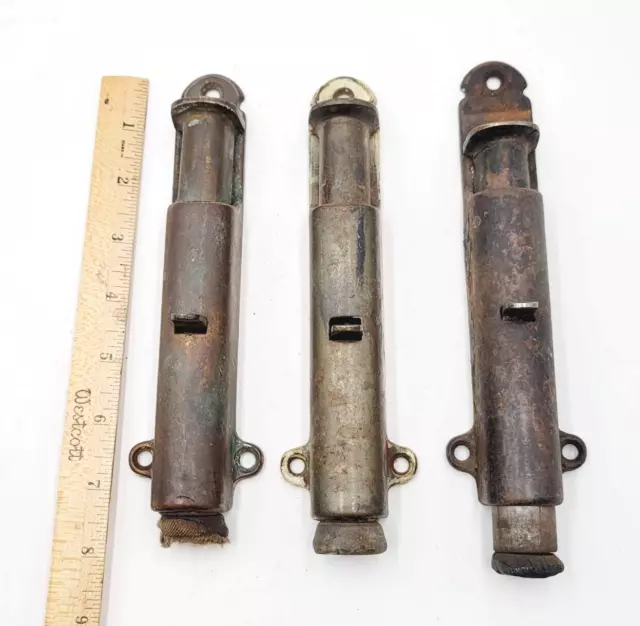 Vintage Antique Plunger Door Stops Lot of 3 AS IS For Parts or Repair 7"