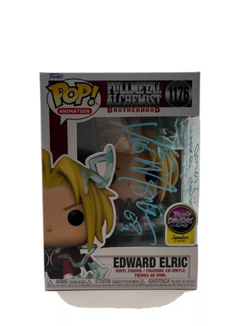 VIC MIGNOGNA FUNKO POP #1176 Edward Elric JSA SIGNED Fullmetal & Quoted