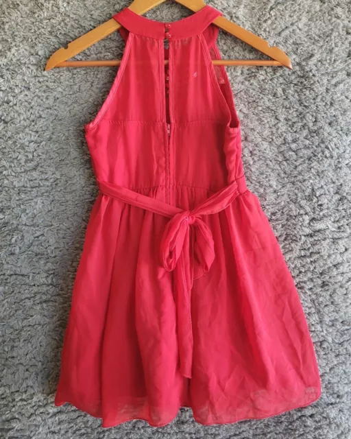 Girls Poppies & Roses Red Dress size 8 3