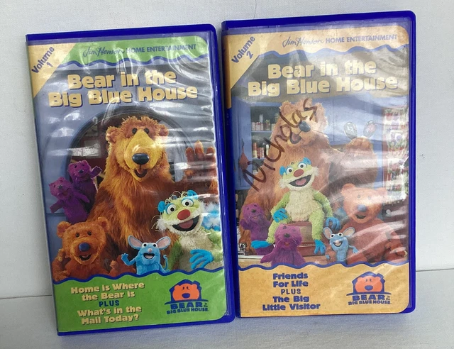 BEAR IN THE Big Blue House: Volumes 1 & 2 VHS - Nostalgic Kids' Classic ...