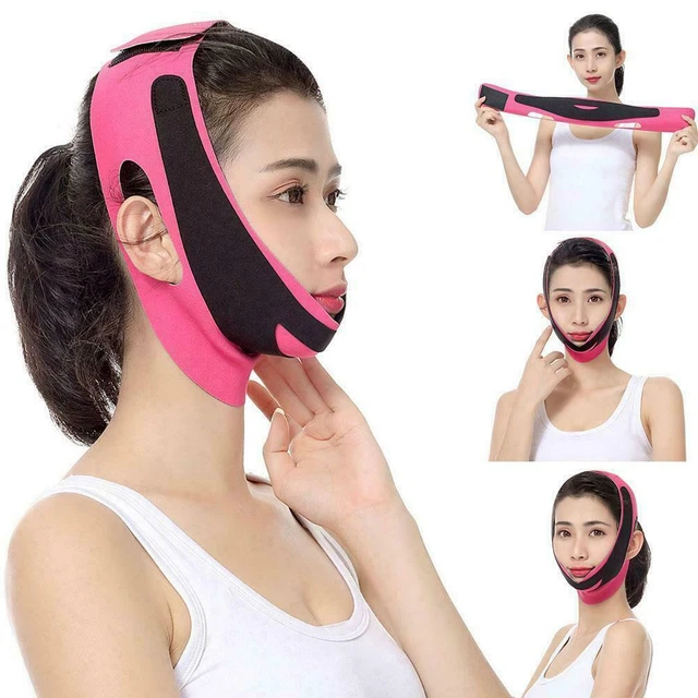 Cintura Viso Sottile Donna Delicate Reduce Doppio Mento Fascia Dimagrante Hot V3