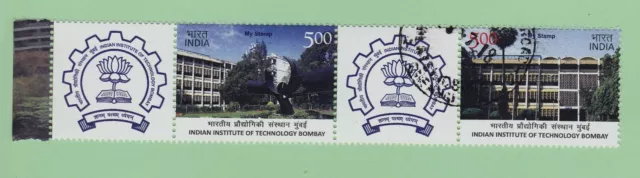 Indien India 2018, Ausgabe ZD Grußmarken my stamp Institut Bombay, gestempelt