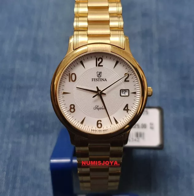 RELOJ CABALLERO FESTINA ORO Peso 75 gr. Referencia 491/1 GARANTÍA OFICIAL 2 AÑOS