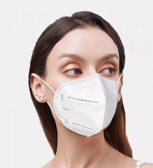 FFP2 N95 Face Mask Pollen Dust Protection Non Medical Surgical Disposable 5-100