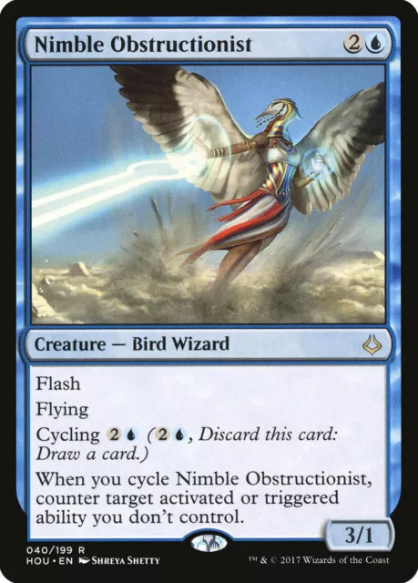 NIMBLE OBSTRUCTIONIST - MTG Hour of Devastation Rare Creature