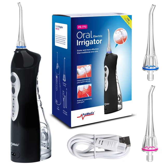 Irrigador dental inalámbrico de 8.5 Bar Promedix PR-770 IPX7