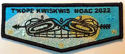 Oa T'kope Kwiskwis Lodge 502 Bsa Chief Seattle Patch 2022 Noac Flap Contingent!