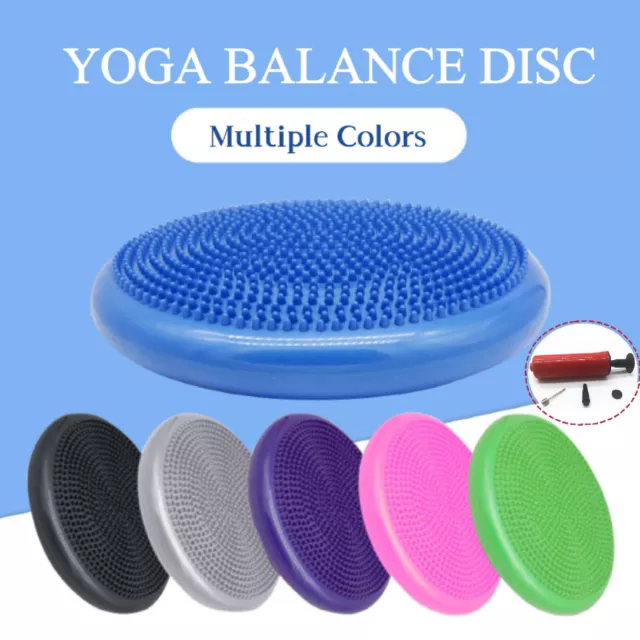 Balance Stability Cushion Wobble Air Disc Ankle Knee Strength Rehab Exercise AU