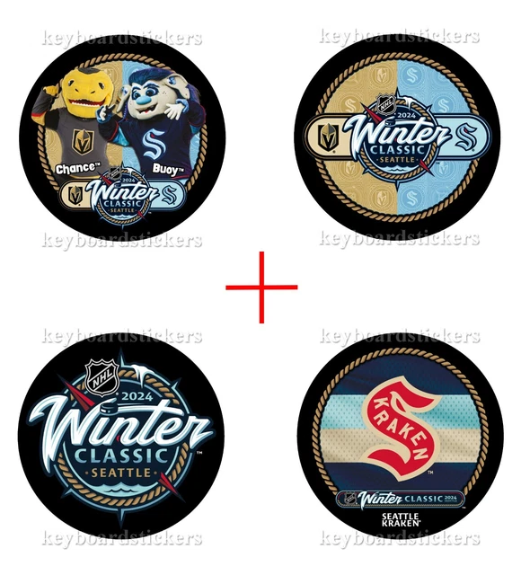 2024 NHL WINTER Classic Vegas Golden Knights 4 Hockey Puck Pkg