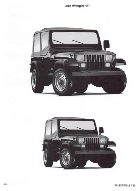 1990 Jeep Wrangler S Ad Matte - Base - Soft Top Up