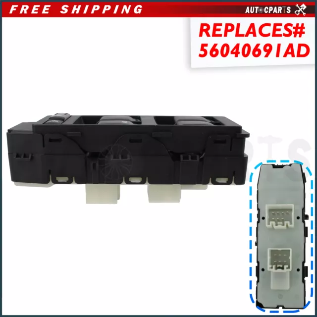 Master Power Window Switch Front Driver 901460 For 07-10 Compass Caliber Patriot