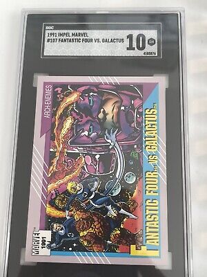1991 Impel Marvel Universe #107 Fantastic Four vs. Galactus SGC 10 Gem Mint