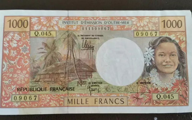 Rare New Hebrides 1000 Francs Nd(1979)  Banknote *Best Price*