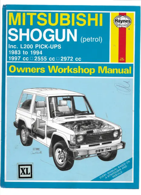 Mitsubishi Shogun Haynes Owners Workshop Manual 1983 To 1985