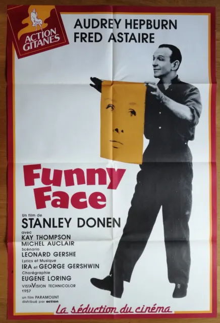 FUNNY FACE audrey hepburn fred astaire original french movie poster R
