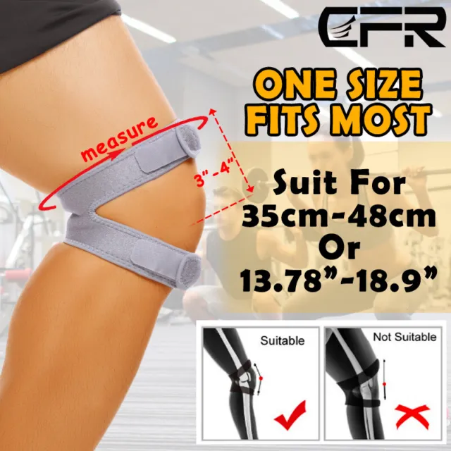 Knee Support Patella Brace Stabilizer Strap Band Tendon Pain Sports Joint Relief 2