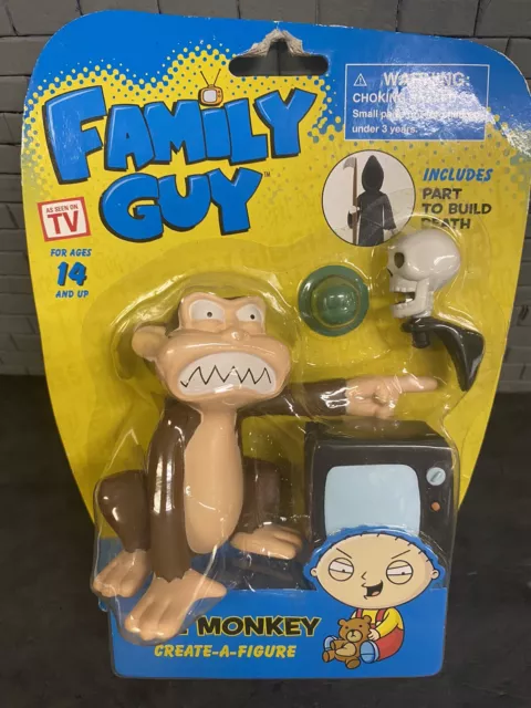 Family Guy Create-a-Figure EVIL MONKEY Package Tear