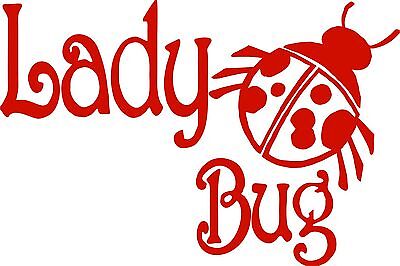 Lady Girl Bug Animal Ladybug Car Truck Window Laptop Vinyl Decal Sticker