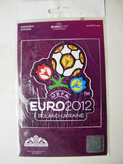 Autocollant sous licence officielle EURO 2012 RARE