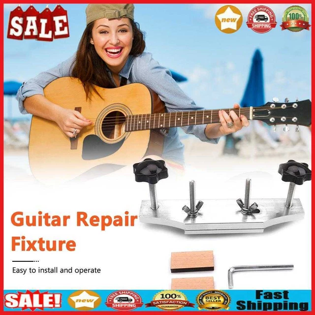 Acoustic Guitar Fixture Bonding Bridge Clamp Clip Stainless Steel Luthier Tools