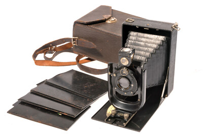 Agfa estándar 9x12 doble anastigmat 4,5/13,5cm objetivamente artículo de colección 