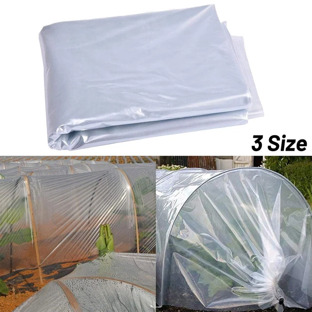 Film De Serre Transparent En Polyéthylène PE - 4m X 5m, Épaisseur 0.04mm, Couverture De Culture Pour Jardin, Protection Climatique Pour Légumes Et Fleurs - 10