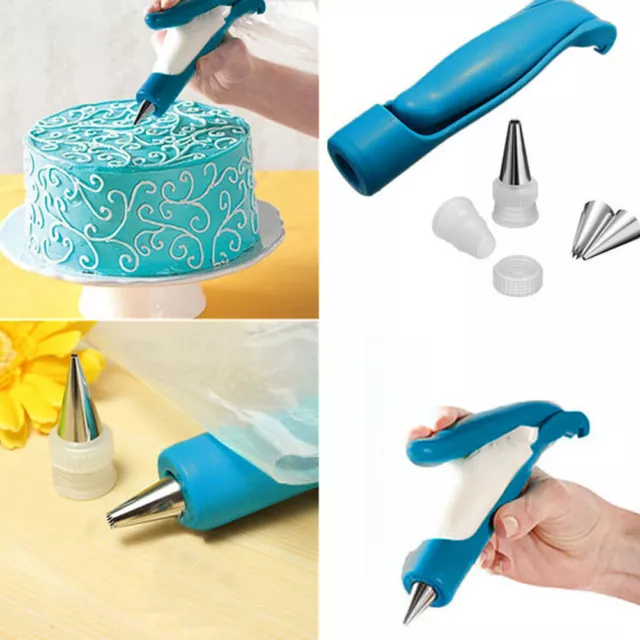 fr DIY Nozzles Set Piping Cream Syringe Tips Muffin Dessert Cake Deco Icing Pen 3