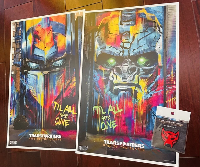 TRANSFORMERS RISE OF The Beasts 2023 FAN EVENT movie POSTER set