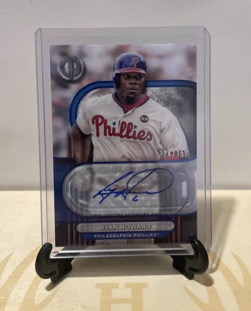 2024 TOPPS TRIBUTE Ryan Howard Blue On Card Auto 124/150 Autograph