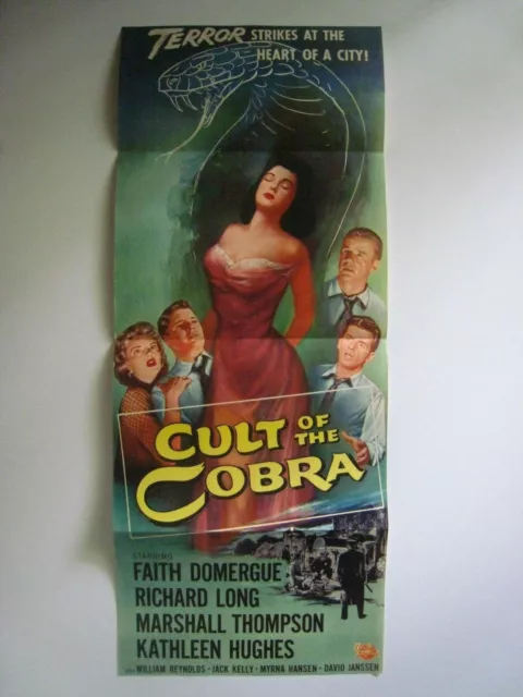 Vintage Original 1955 - CULT of the COBRA Movie Poster  noir Sci-Fi  # 2