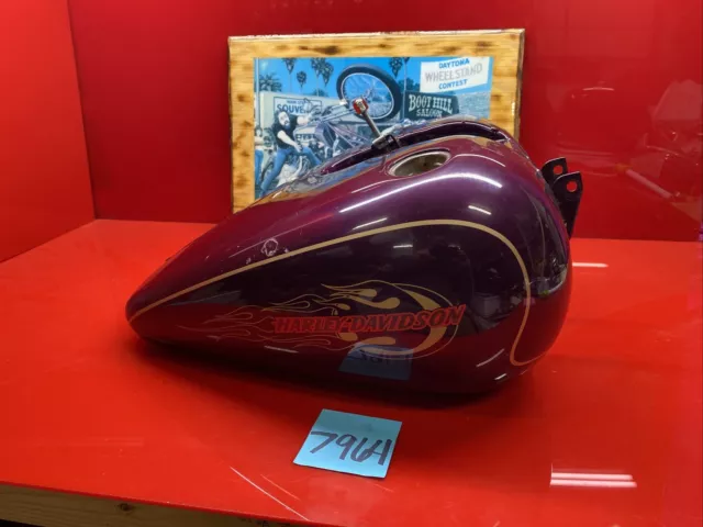 harley lowrider dyna wideglide 1991-2003 gas tank fuel carb Oem No Dents Genuine