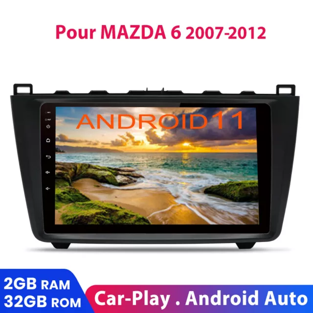 Pour Mazda 6 2007-2012 9" Android10.0 Autoradio 2Din GPS Sat Nav BT DAB WiFi DAB