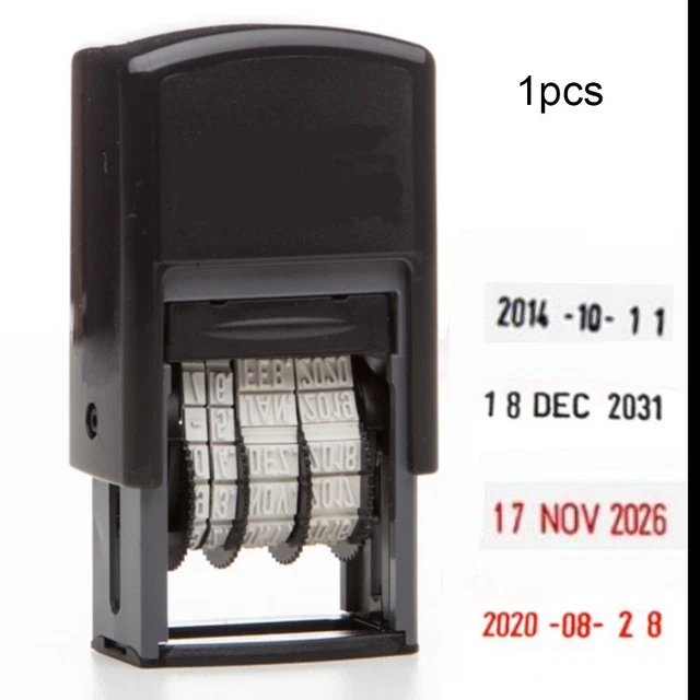 1PCS Date Stamp Self Inking Rubber Stamp Portable DIY-Date-Office Stamp 4810 New