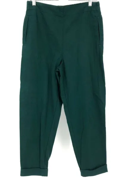 Elemente Clemente Womens Pants Lagenlook Art Wear Organic Cotton Green 3
