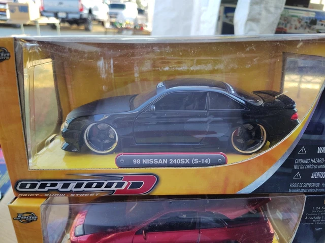 JADA OPTION D 98 Nissan 240SX (S14) 1:24 Scale Diecast Model Car